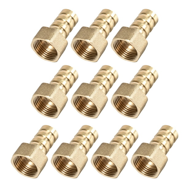 Pipe Fittings Brass Barb Hose Fitting Connector Adapter 12mm Barbed x G3/8 Male Pipe 4pcs 